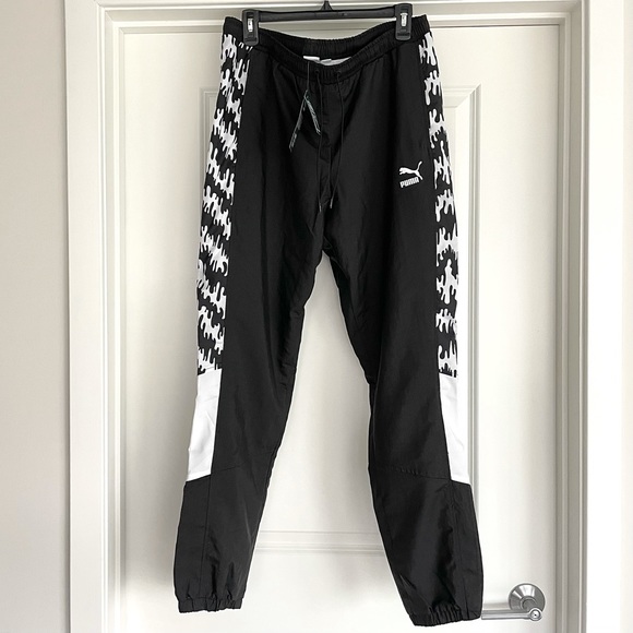Puma TFS OG AOP Pants 90’s Sweatpants Size L Black - Picture 4 of 12